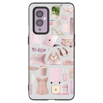 Picasee silikonski črni ovitek za OnePlus 9 - Glam Babe