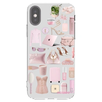 Picasee silikonski prozorni ovitek za Apple iPhone X/XS - Glam Babe