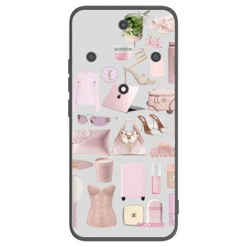 Picasee silikonski črni ovitek za Honor Magic5 Lite 5G - Glam Babe