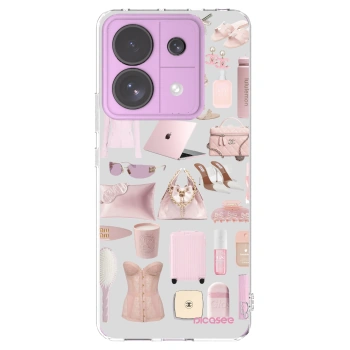 Picasee silikonski prozorni ovitek za Xiaomi Redmi Note 13 Pro 5G - Glam Babe