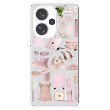 Picasee silikonski prozorni ovitek za Xiaomi Redmi Note 13 Pro+ 5G - Glam Babe