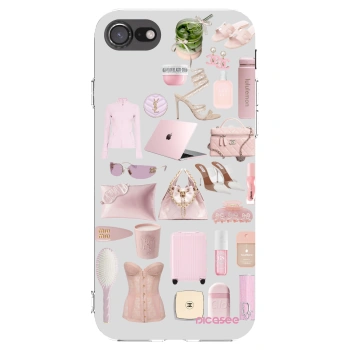 Picasee silikonski prozorni ovitek za Apple iPhone 7 - Glam Babe