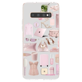 Picasee silikonski prozorni ovitek za Samsung Galaxy S10 Plus G975 - Glam Babe