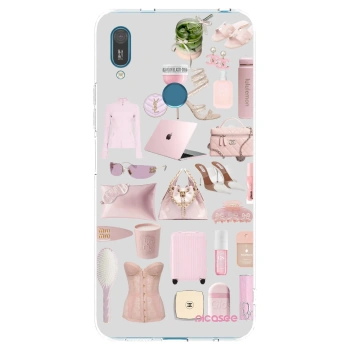 Picasee silikonski prozorni ovitek za Huawei Y7 2019 - Glam Babe