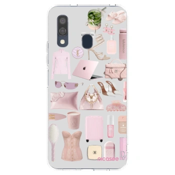 Picasee silikonski prozorni ovitek za Samsung Galaxy A40 A405F - Glam Babe
