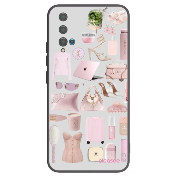 Picasee silikonski črni ovitek za Huawei Nova 5T - Glam Babe