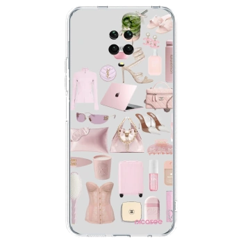 Picasee silikonski prozorni ovitek za Xiaomi Redmi Note 9 Pro - Glam Babe