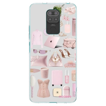 Picasee silikonski črni ovitek za Xiaomi Redmi Note 9 - Glam Babe