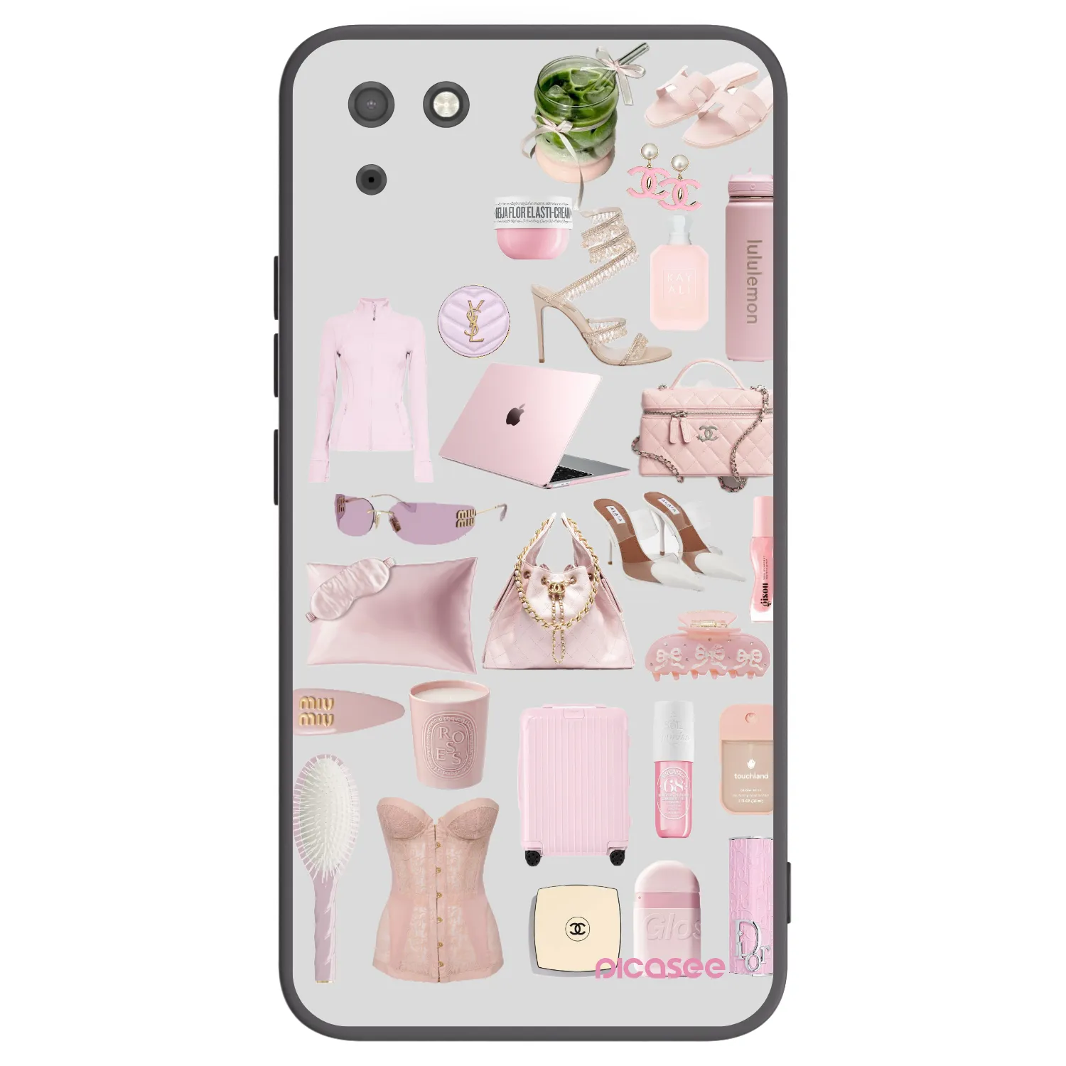 Picasee silikonski črni ovitek za Huawei Y5P - Glam Babe