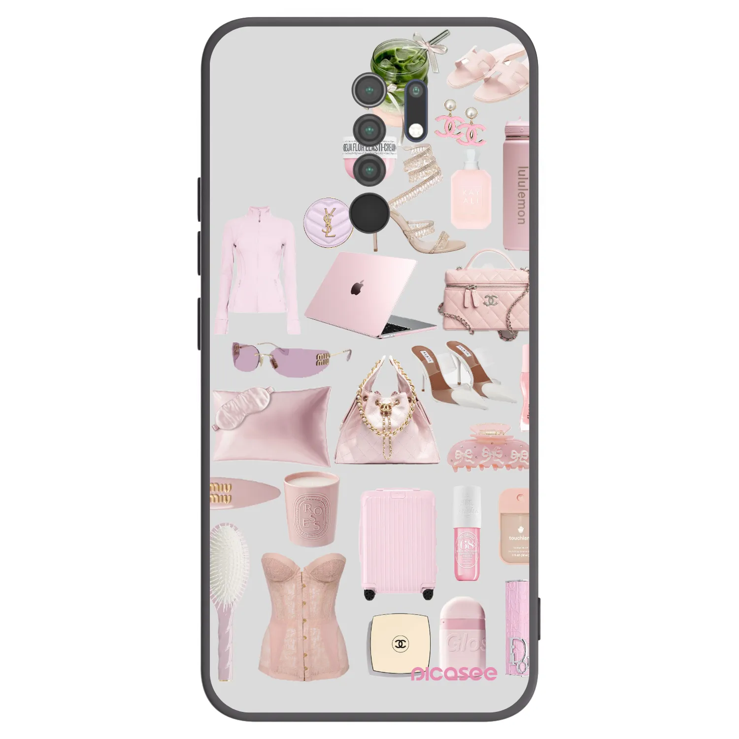 Picasee silikonski črni ovitek za Xiaomi Redmi 9 - Glam Babe