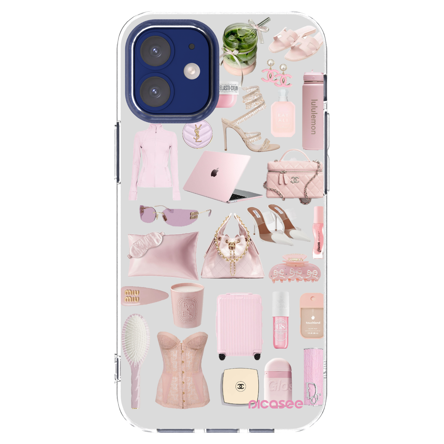 Picasee silikonski prozorni ovitek za Apple iPhone 12 mini - Glam Babe