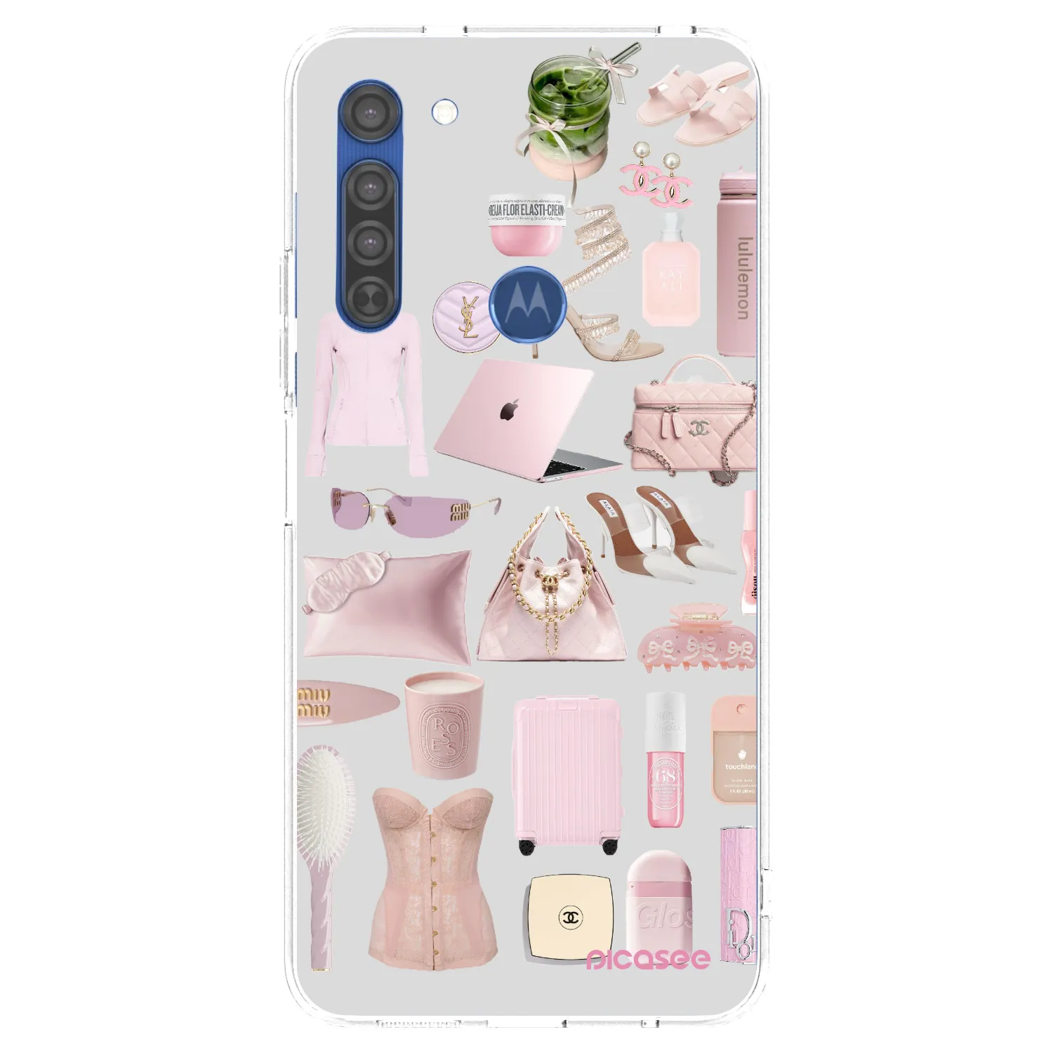 Picasee silikonski prozorni ovitek za Motorola Moto G8 - Glam Babe
