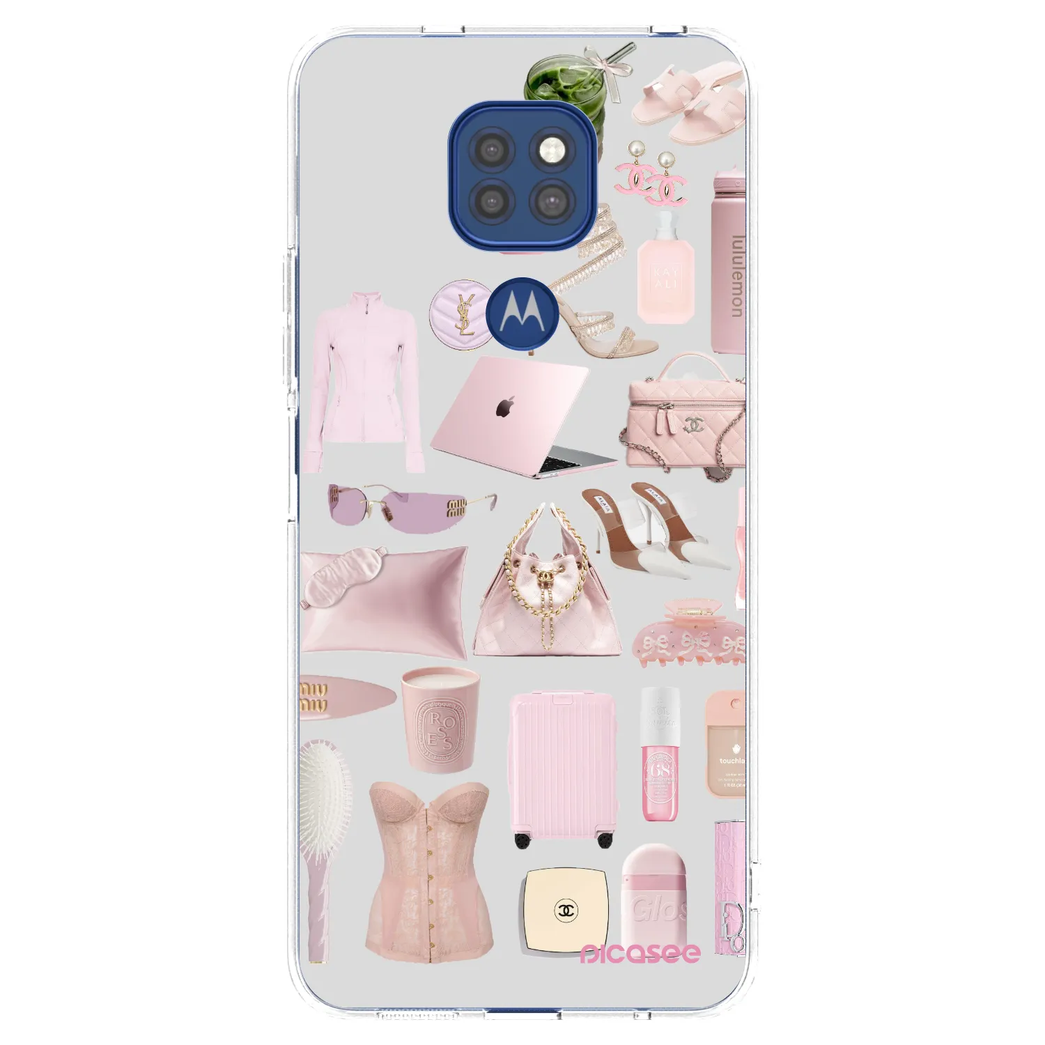 Picasee silikonski prozorni ovitek za Motorola Moto G9 Play - Glam Babe