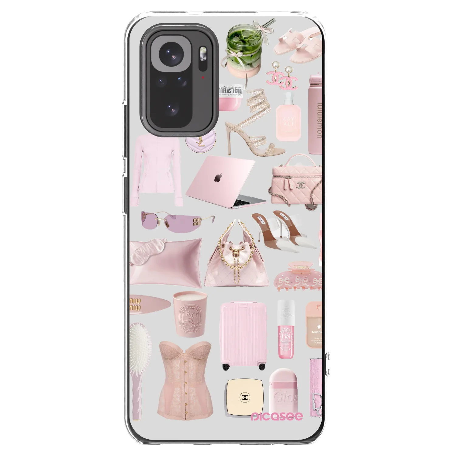 Picasee silikonski prozorni ovitek za Xiaomi Redmi Note 10 - Glam Babe