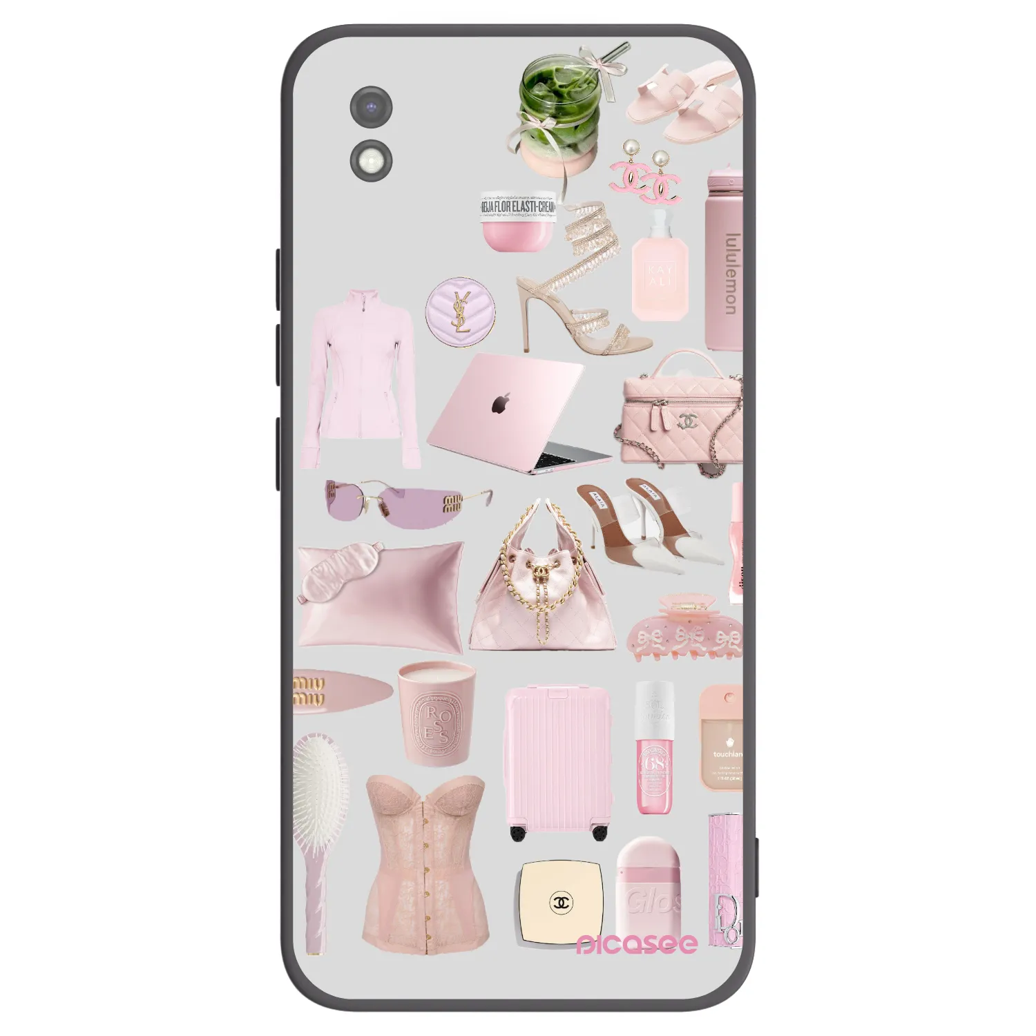 Picasee silikonski črni ovitek za Xiaomi Redmi 9AT - Glam Babe