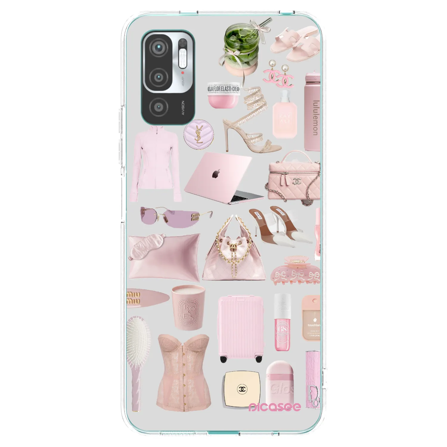 Picasee silikonski prozorni ovitek za Xiaomi Redmi Note 10 5G - Glam Babe