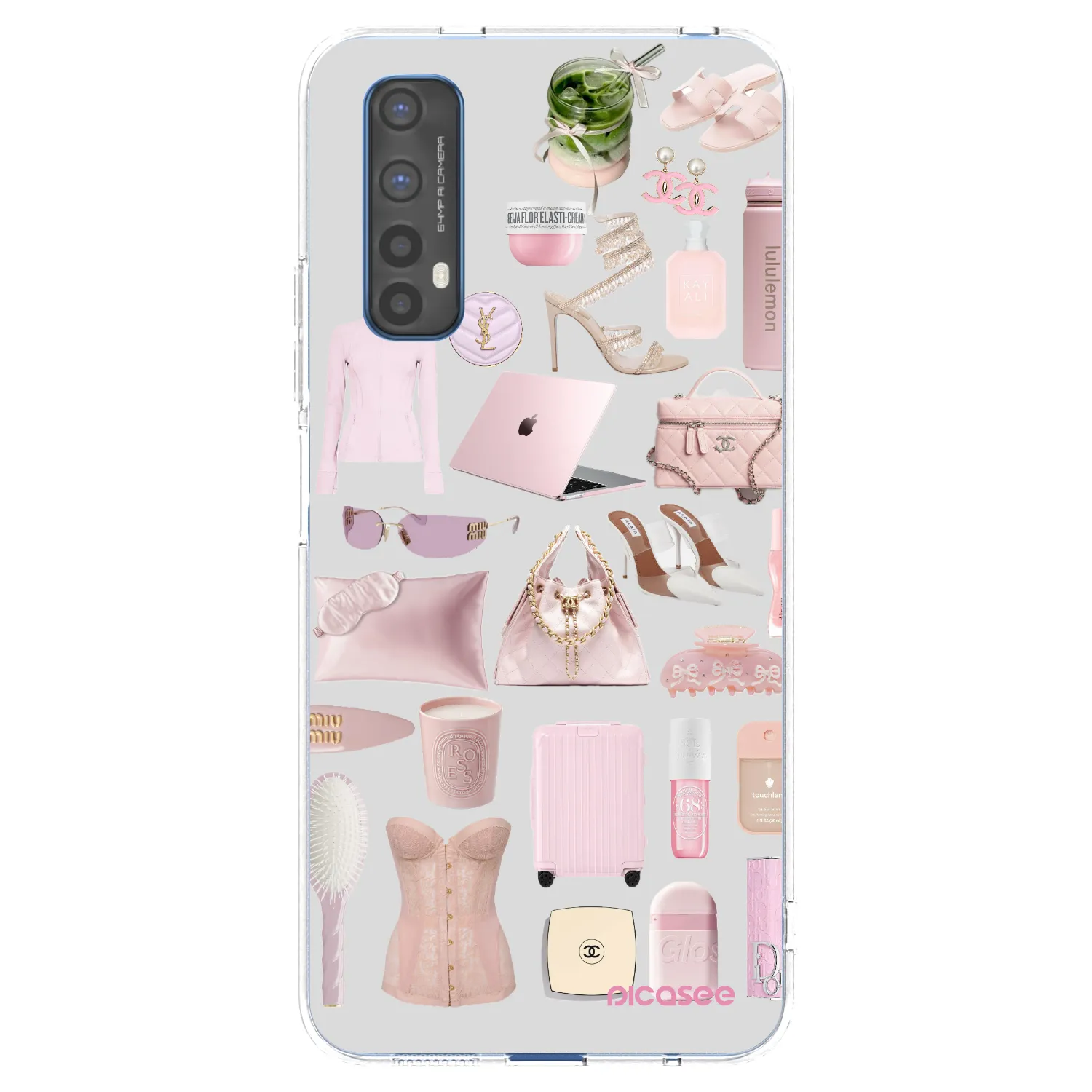 Picasee silikonski prozorni ovitek za Realme 7 - Glam Babe