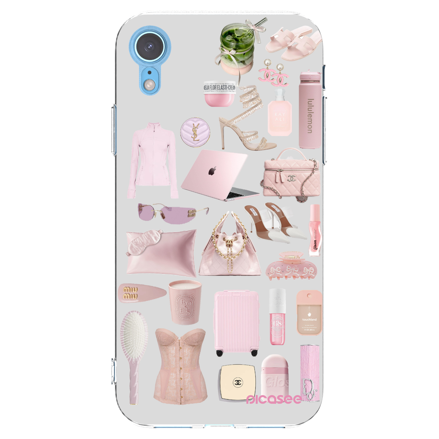 Picasee silikonski prozorni ovitek za Apple iPhone XR - Glam Babe