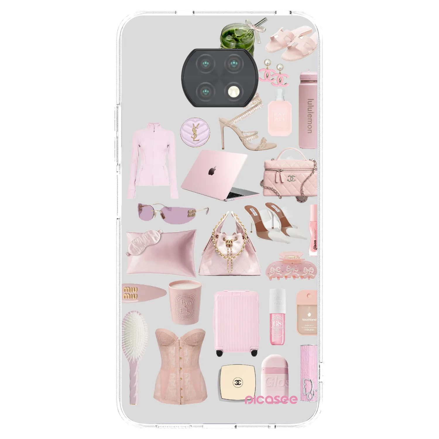 Picasee silikonski prozorni ovitek za Xiaomi Redmi Note 9T - Glam Babe