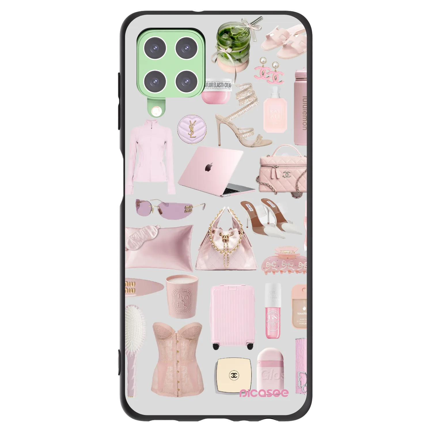 Picasee silikonski črni ovitek za Samsung Galaxy A22 A225F 4G - Glam Babe