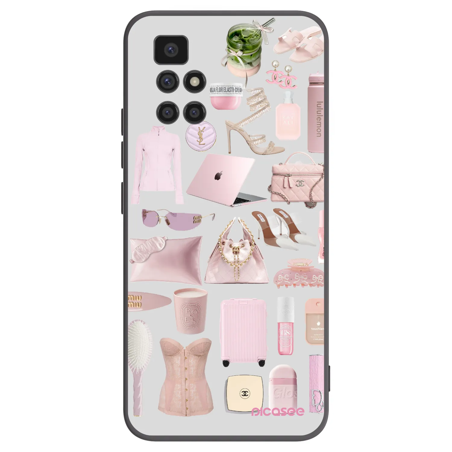 Picasee silikonski črni ovitek za Xiaomi Redmi 10 - Glam Babe