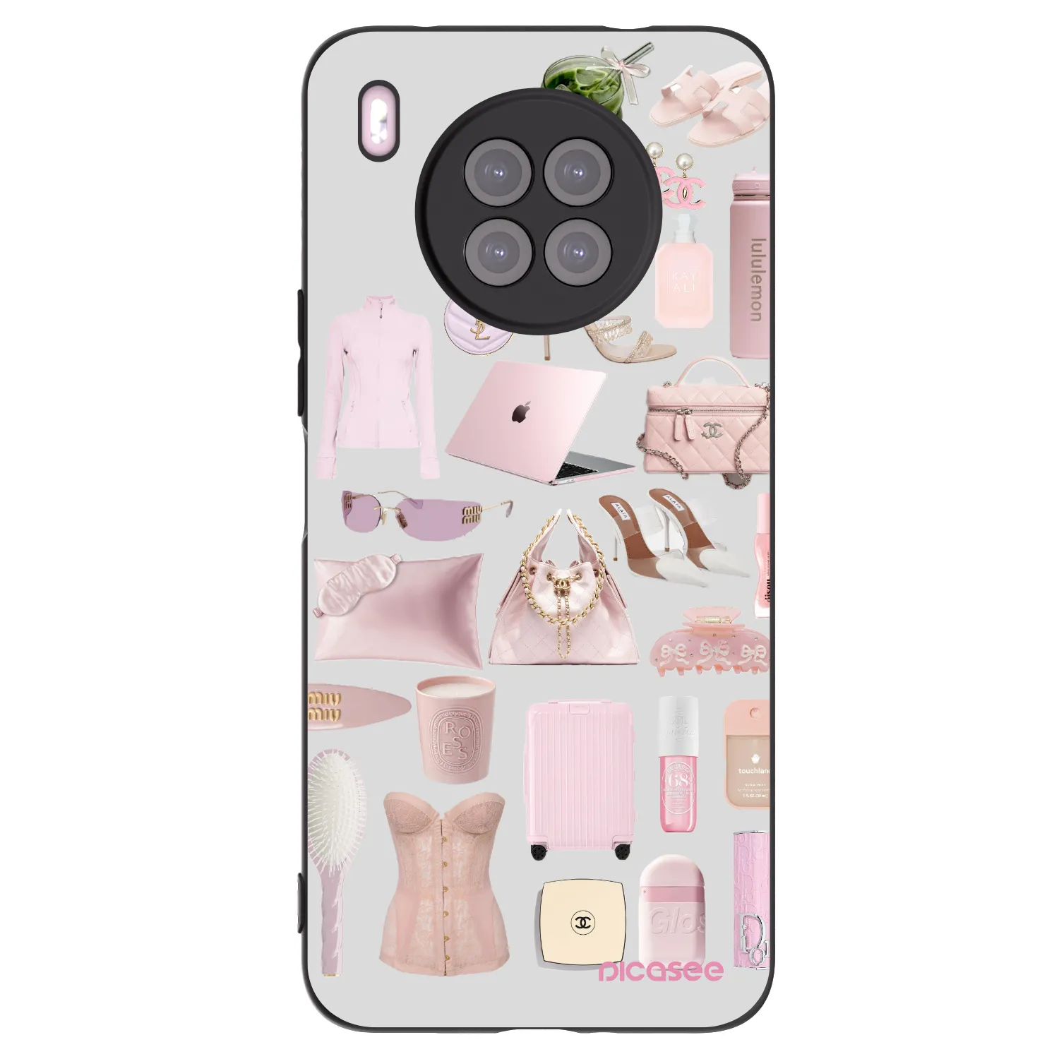 Picasee silikonski črni ovitek za Huawei Nova 8i - Glam Babe