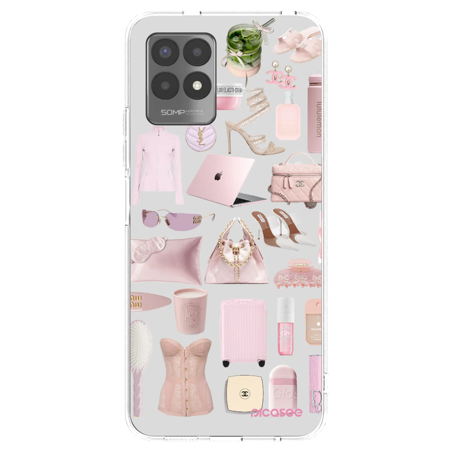 Picasee silikonski prozorni ovitek za Realme 8i - Glam Babe