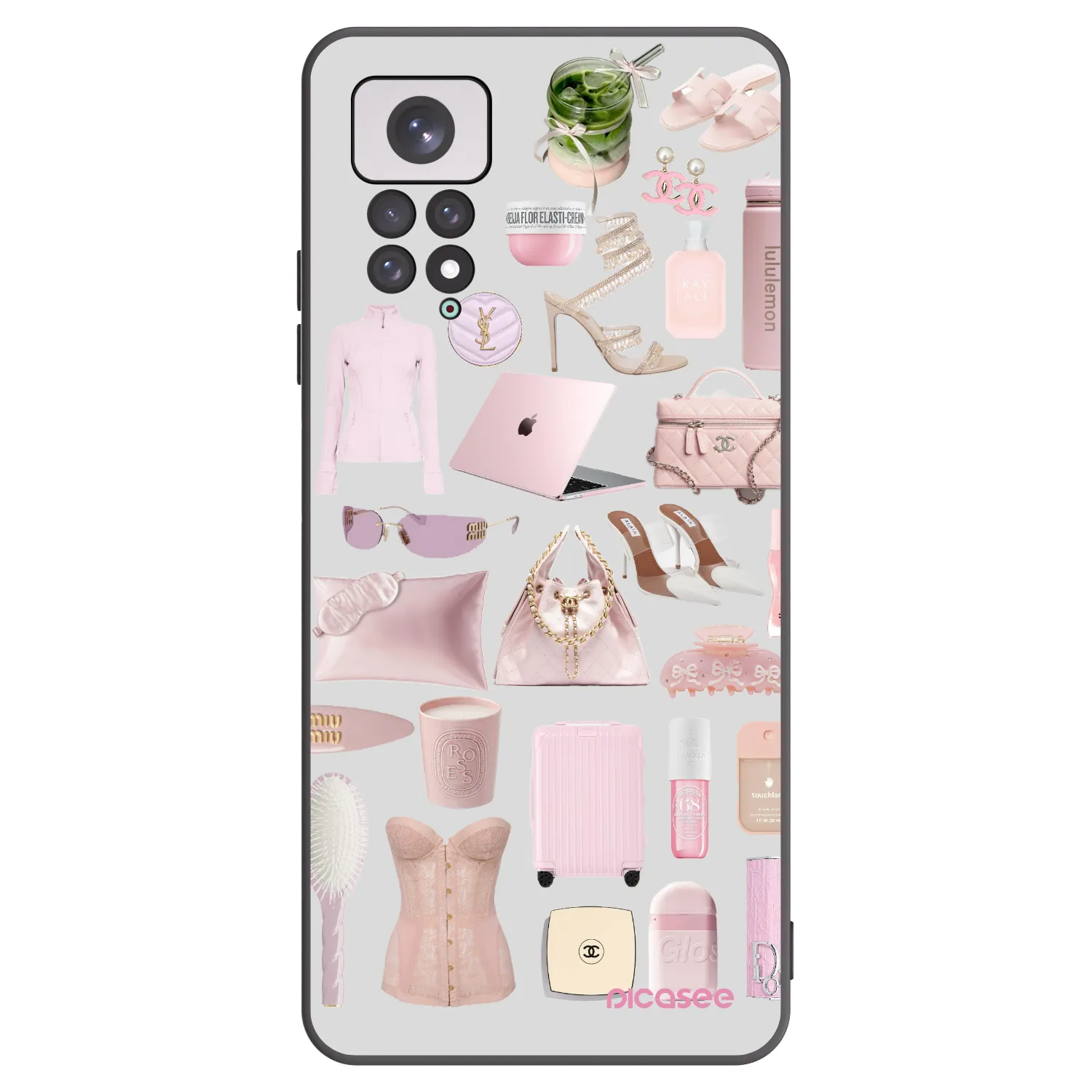 Picasee silikonski črni ovitek za Xiaomi Redmi Note 11 - Glam Babe