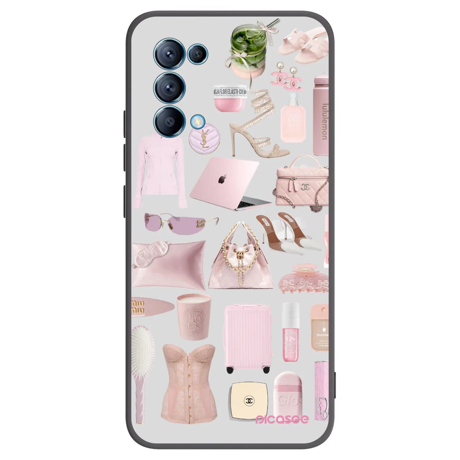 Picasee silikonski črni ovitek za OPPO Reno 5 5G - Glam Babe
