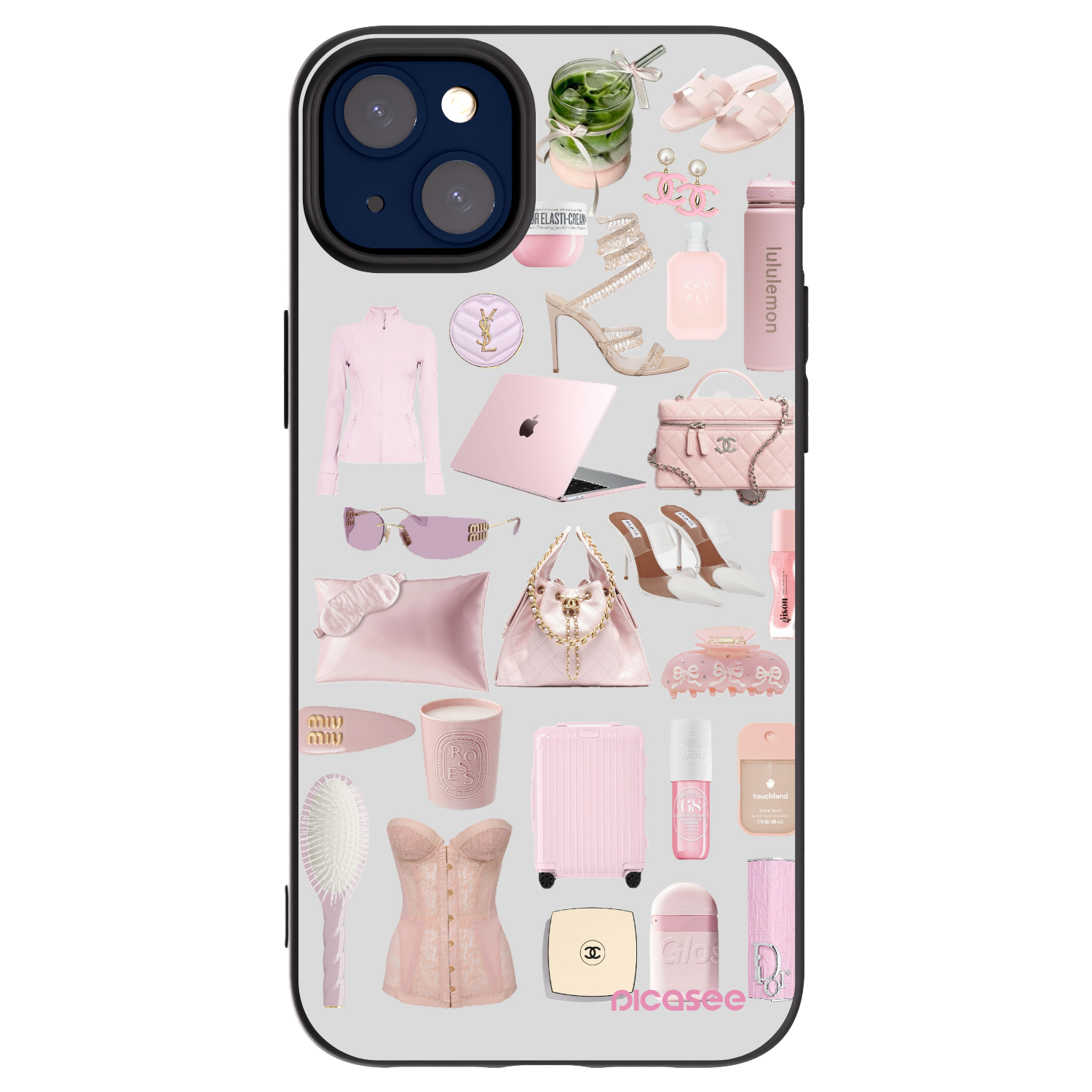 Picasee silikonski črni ovitek za Apple iPhone 14 Plus - Glam Babe