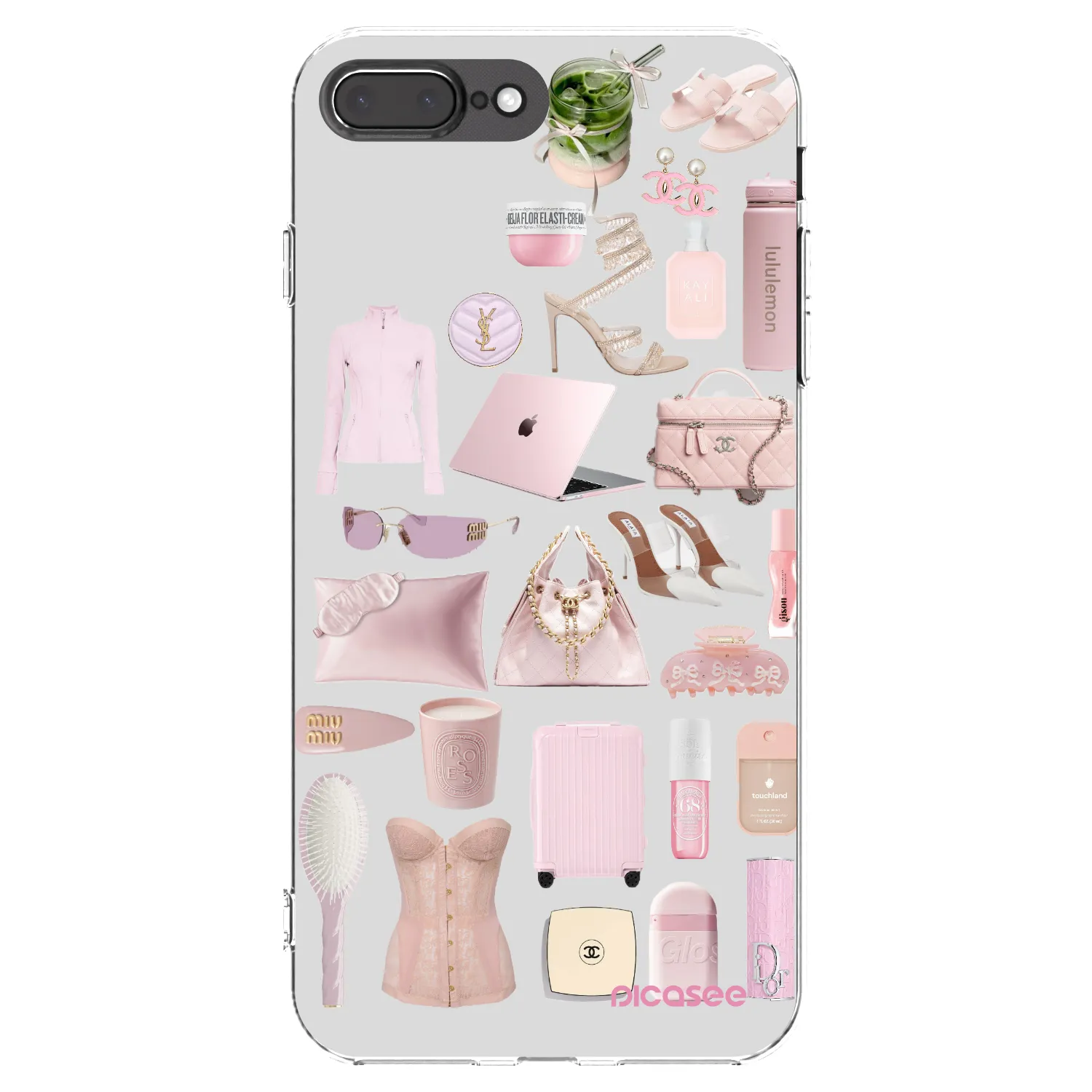 Picasee silikonski prozorni ovitek za Apple iPhone 8 Plus - Glam Babe