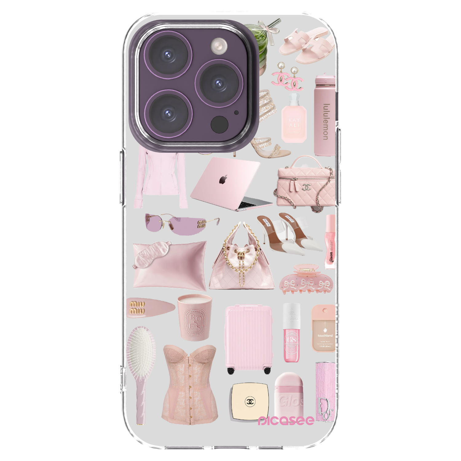 Picasee silikonski prozorni ovitek za Apple iPhone 14 Pro - Glam Babe