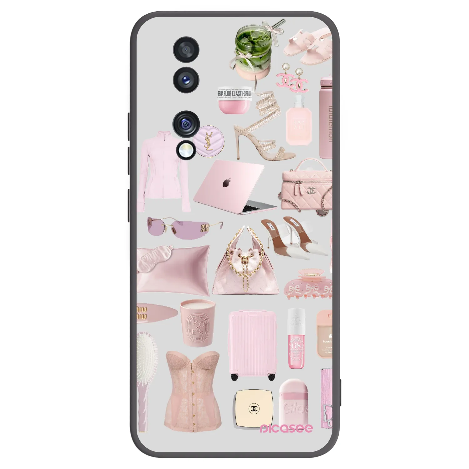 Picasee silikonski črni ovitek za Honor 70 - Glam Babe