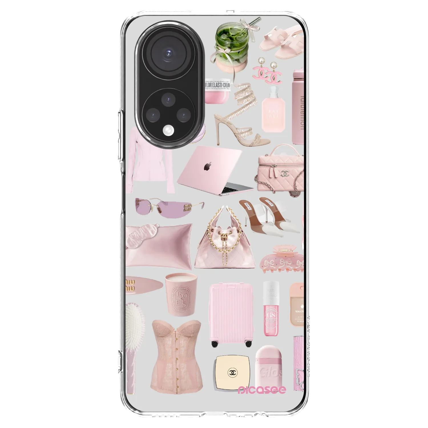 Picasee silikonski prozorni ovitek za Honor X7 - Glam Babe