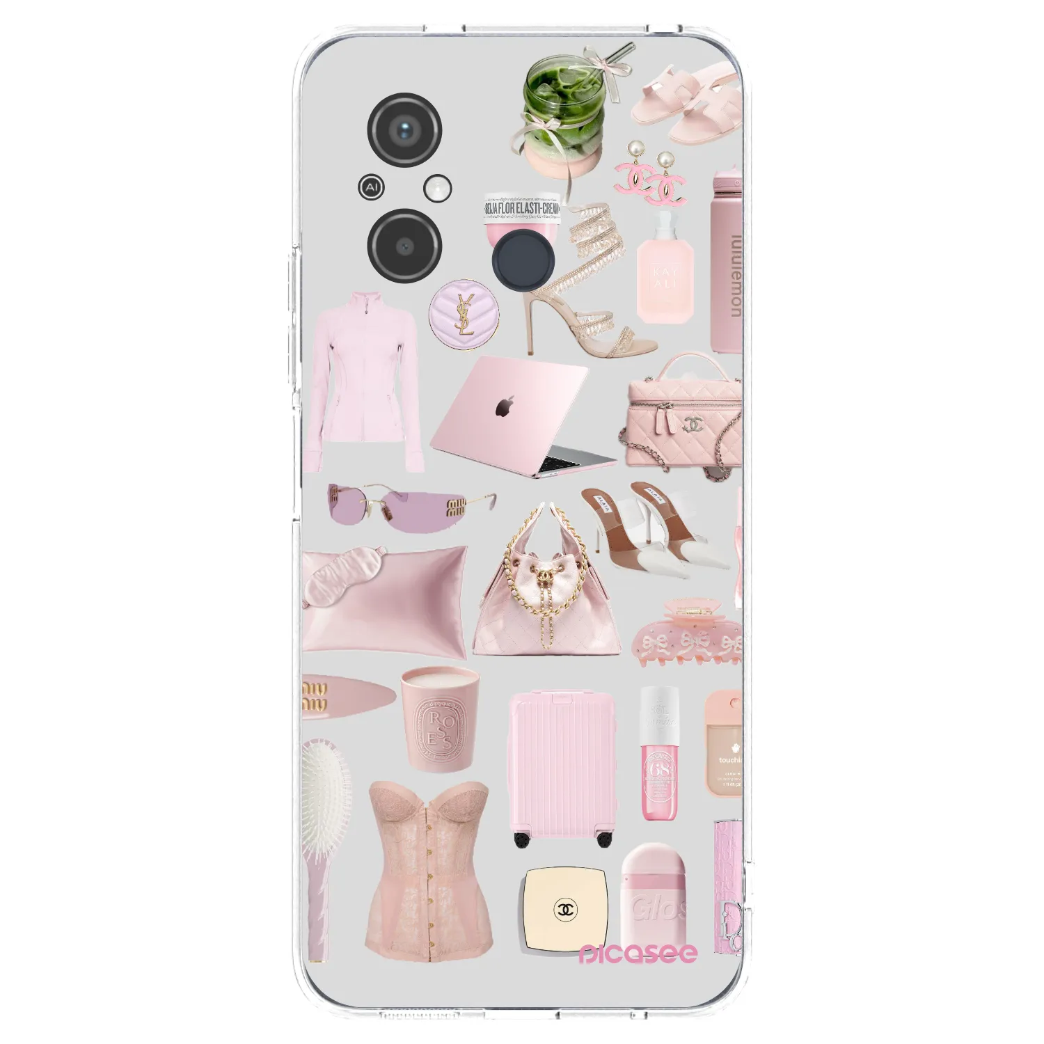 Picasee silikonski prozorni ovitek za Xiaomi Redmi 12C - Glam Babe