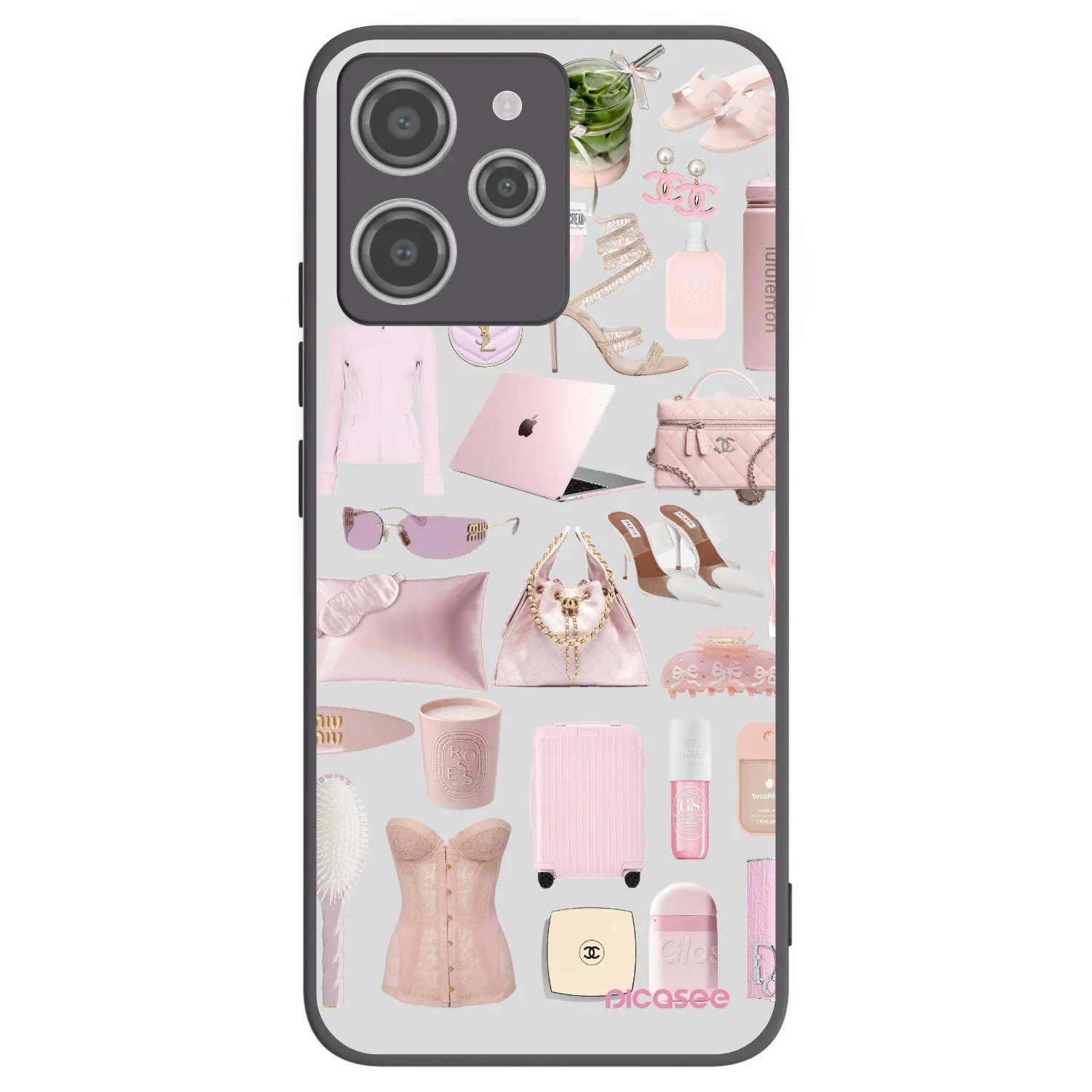 Picasee silikonski črni ovitek za Xiaomi Redmi 12 4G - Glam Babe