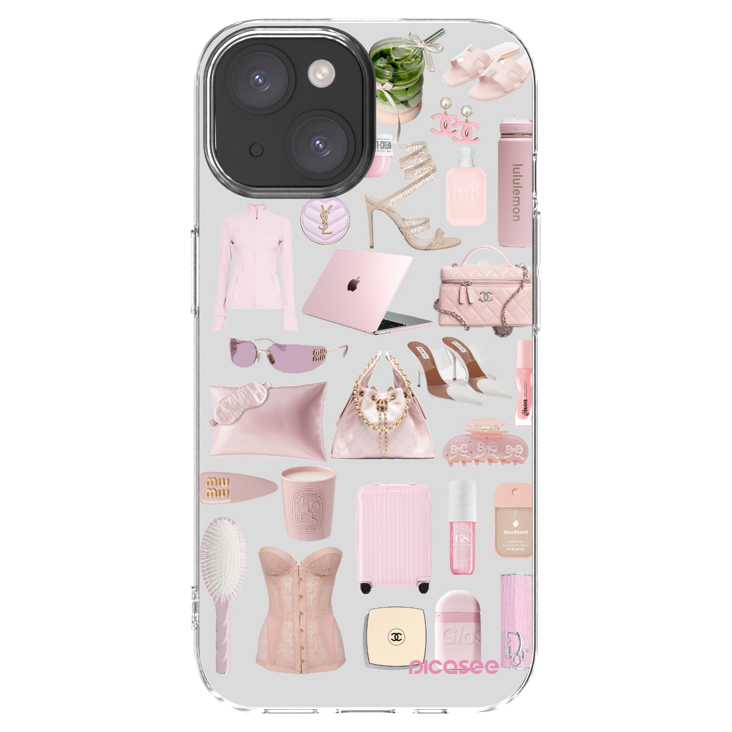 Picasee silikonski prozorni ovitek za Apple iPhone 15 - Glam Babe