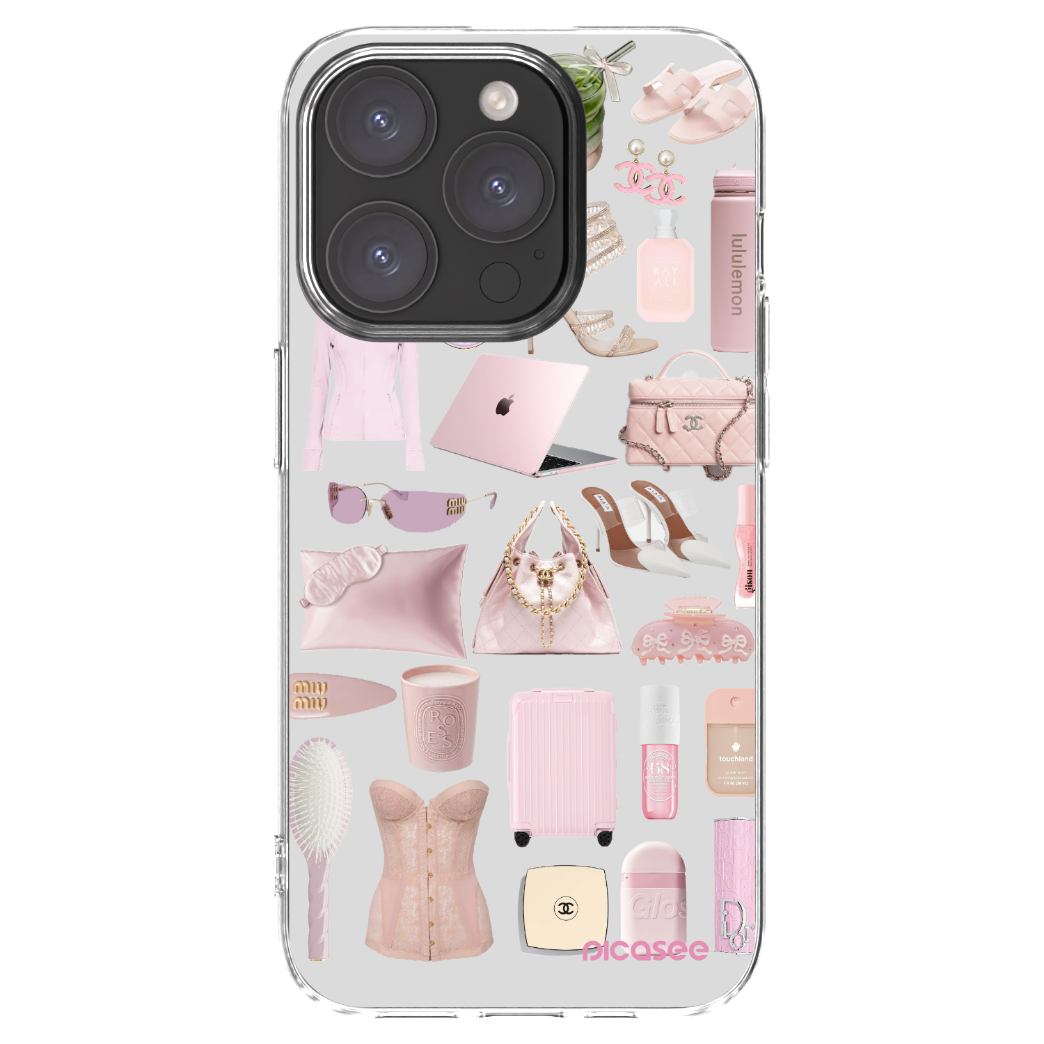 Picasee silikonski prozorni ovitek za Apple iPhone 15 Pro - Glam Babe
