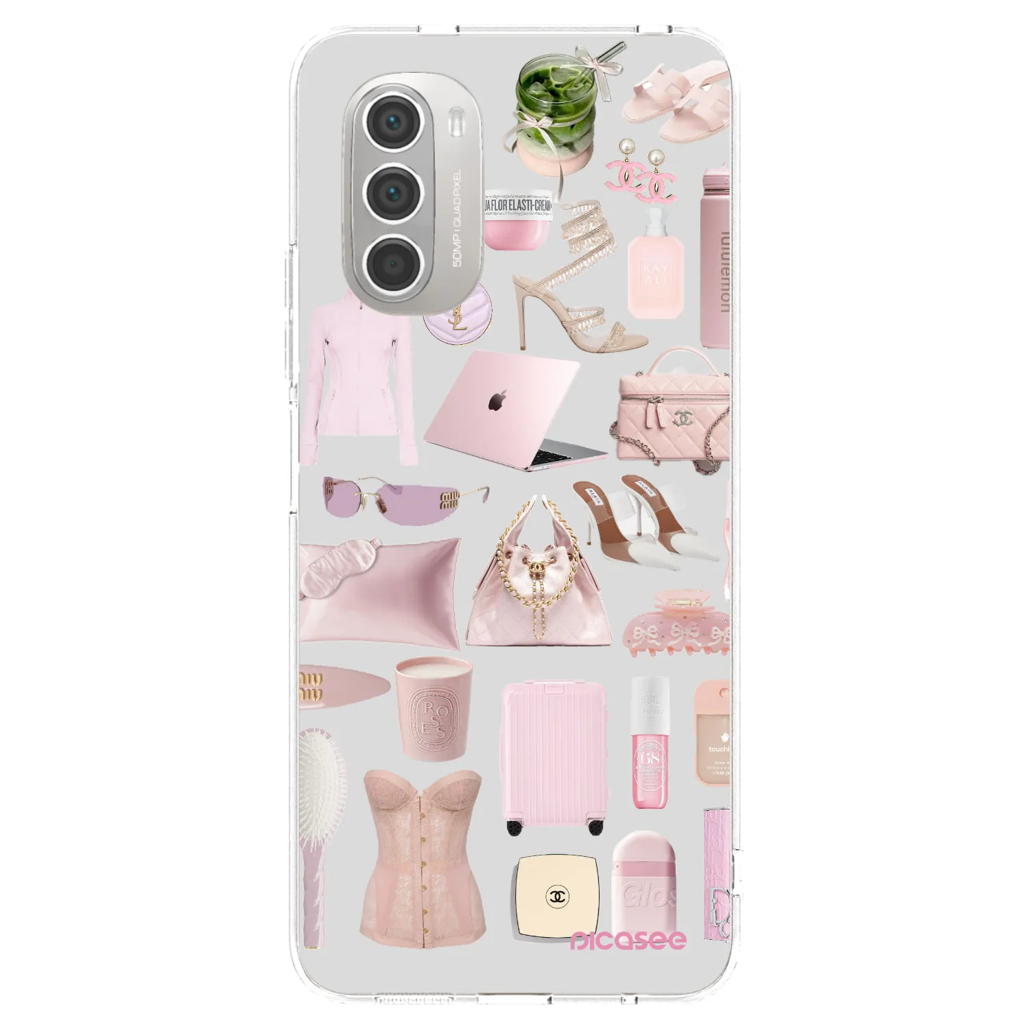 Picasee silikonski prozorni ovitek za Motorola Moto G51 - Glam Babe