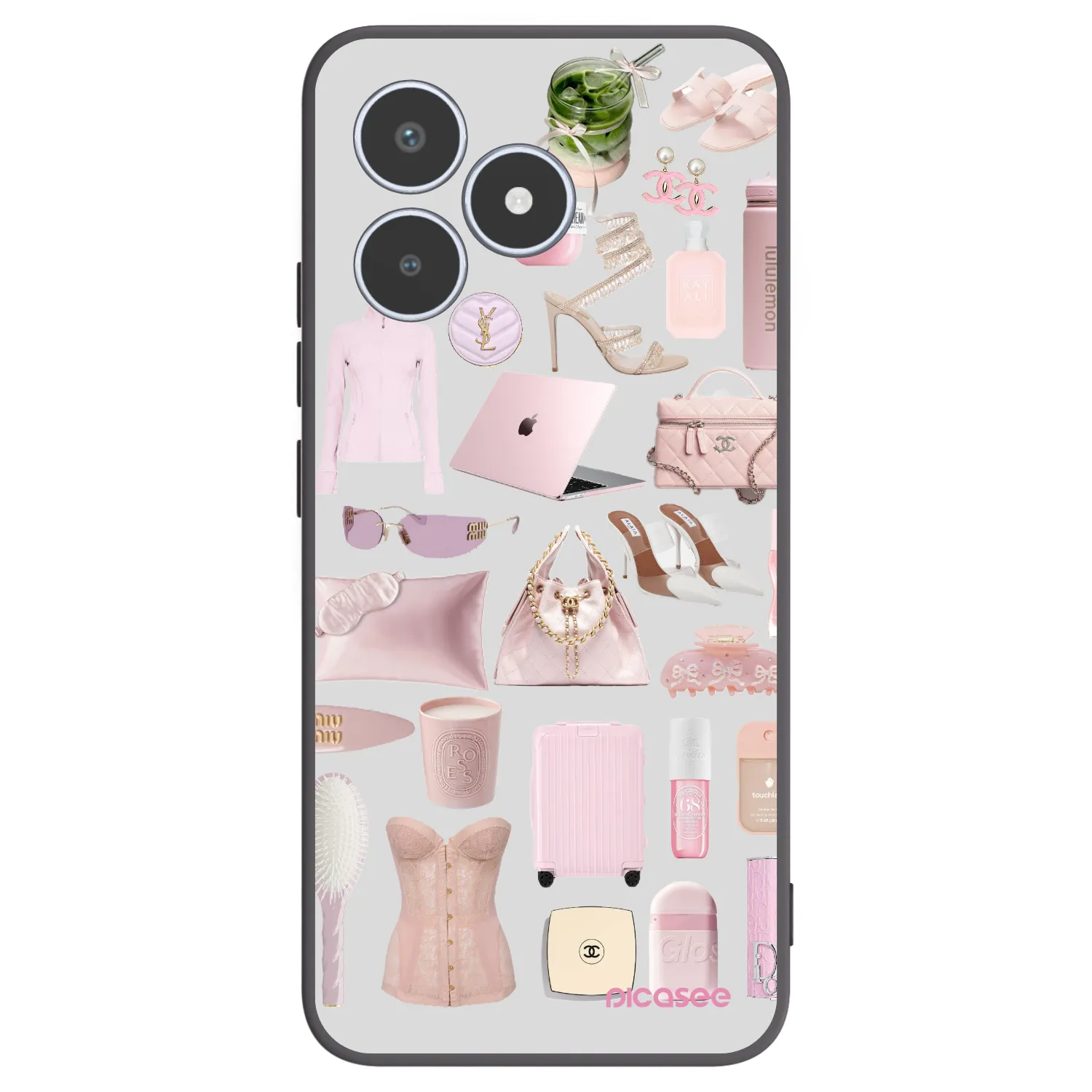 Picasee silikonski črni ovitek za Realme C53 - Glam Babe