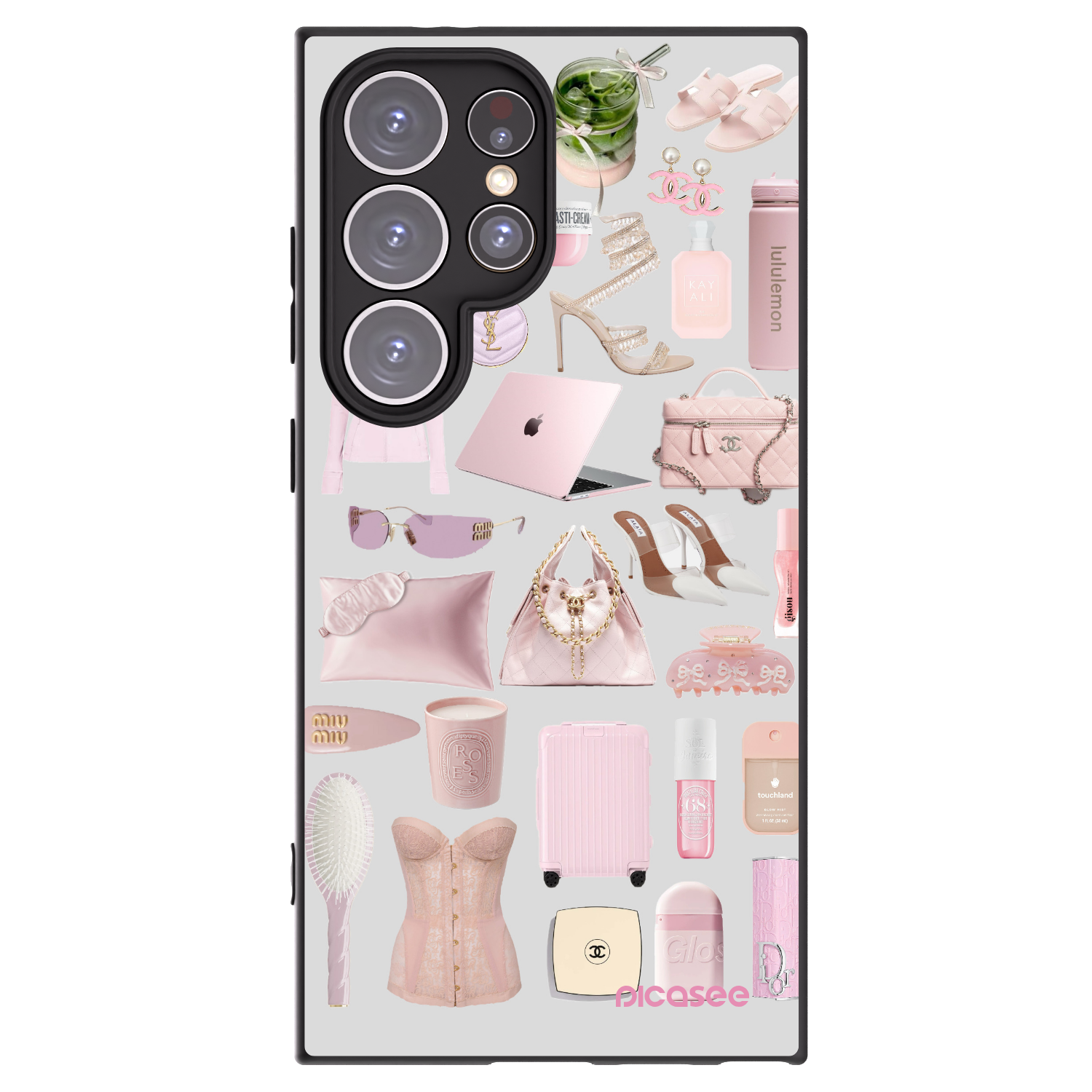 Picasee silikonski črni ovitek za Samsung Galaxy S24 Ultra S928B 5G - Glam Babe