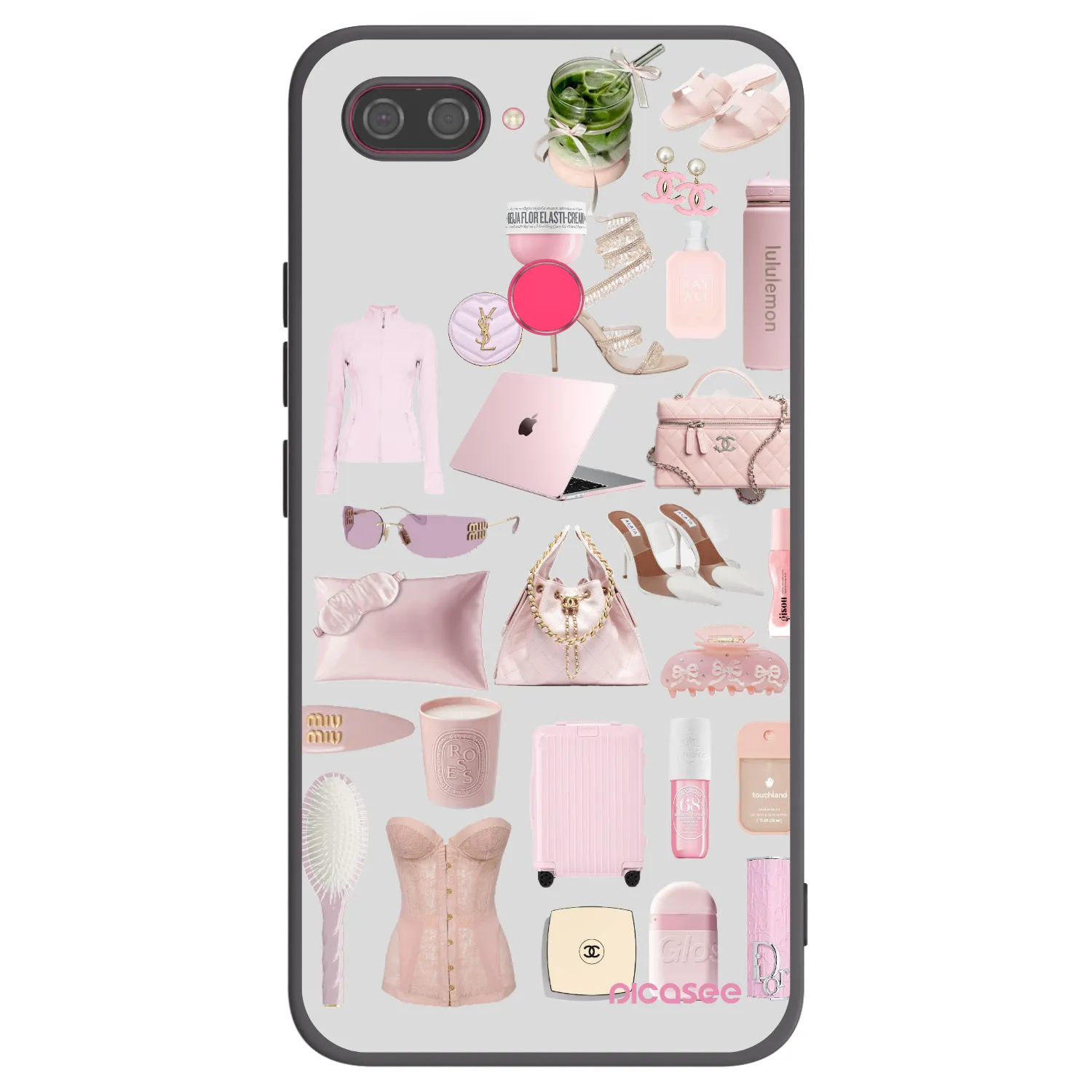 Picasee silikonski črni ovitek za Xiaomi Mi 8 Lite - Glam Babe