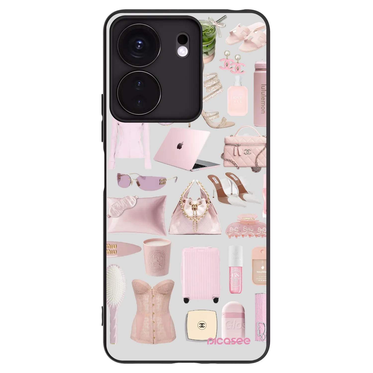 Picasee silikonski črni ovitek za Xiaomi Redmi 13C 4G - Glam Babe