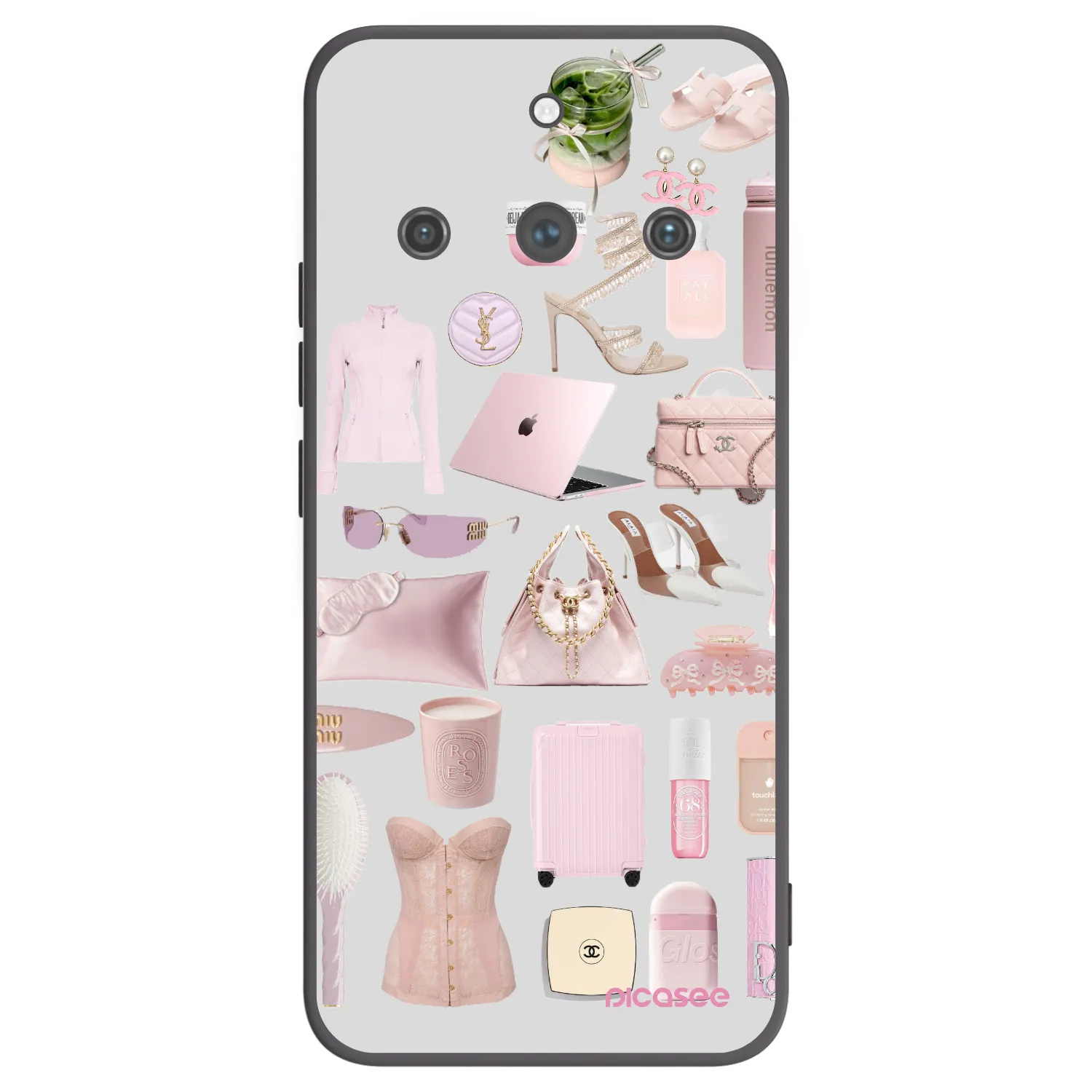 Picasee silikonski črni ovitek za Realme 11 Pro+ - Glam Babe