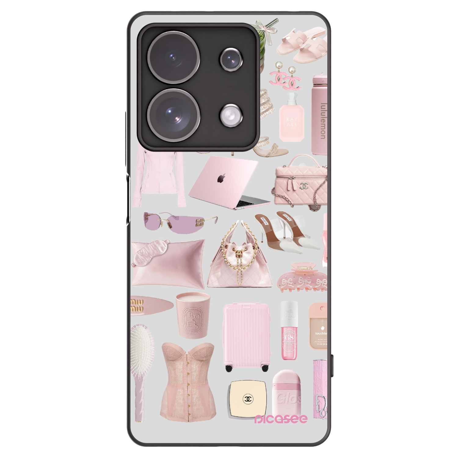 Picasee silikonski črni ovitek za Xiaomi Redmi Note 13 Pro 4G - Glam Babe