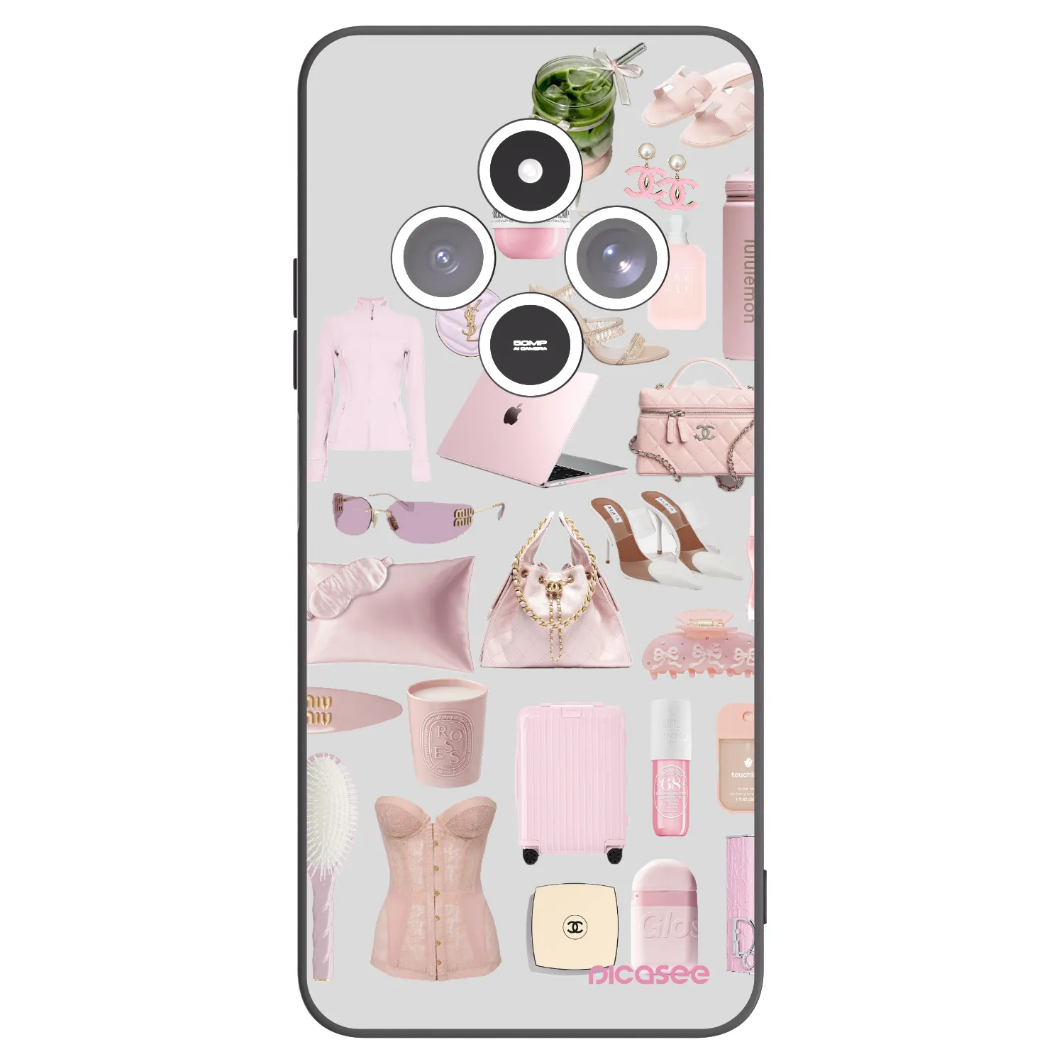 Picasee silikonski črni ovitek za Xiaomi Redmi 14C - Glam Babe