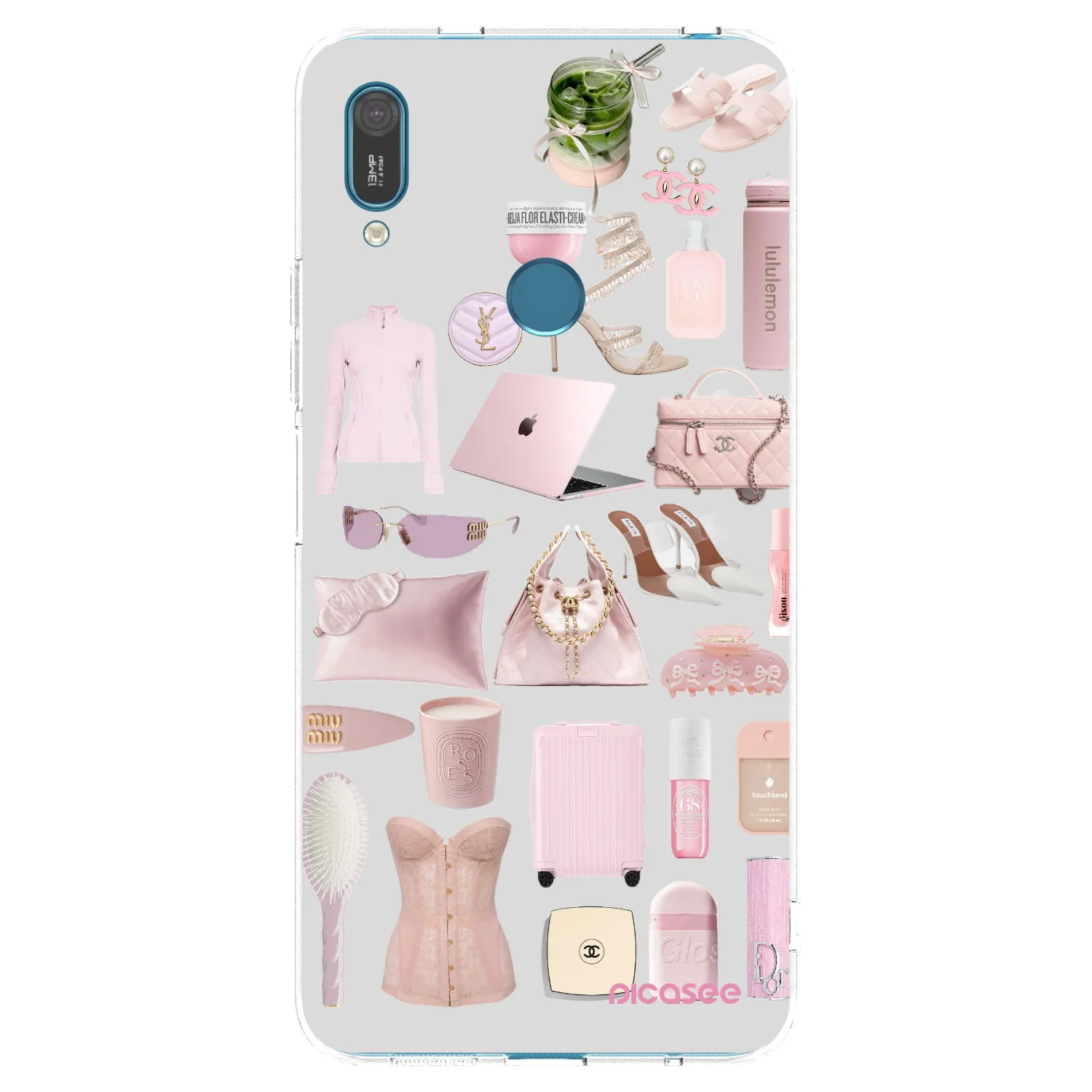 Picasee silikonski prozorni ovitek za Huawei Y7 2019 - Glam Babe