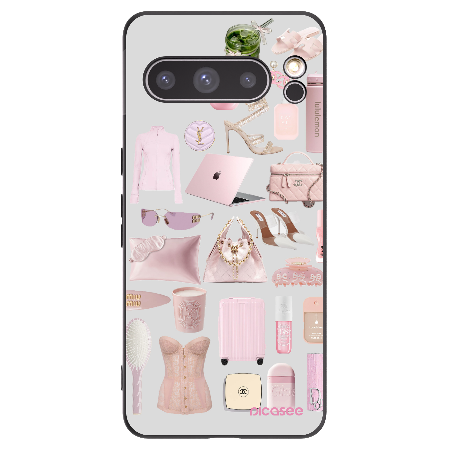 Picasee silikonski črni ovitek za Google Pixel 8 Pro - Glam Babe