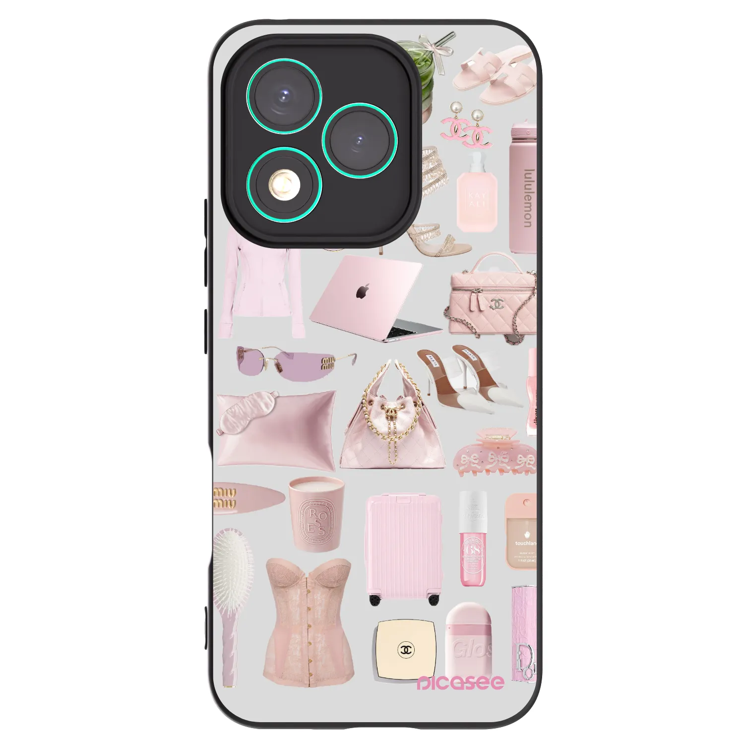 Picasee silikonski črni ovitek za Honor 400 Lite 5G - Glam Babe
