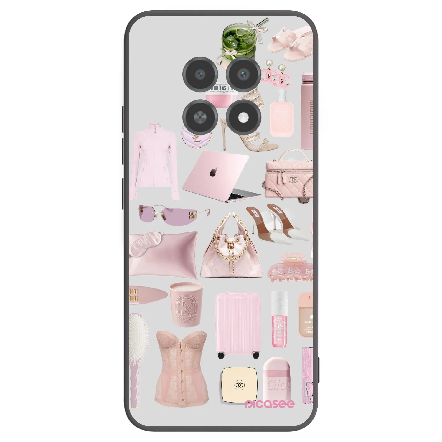 Picasee silikonski črni ovitek za Realme 12X - Glam Babe